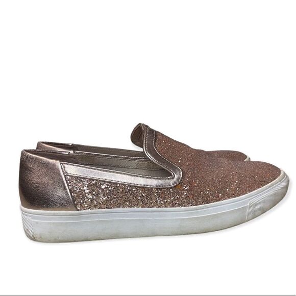 Steve Madden Kenner Rose Gold glitter loafers - Picture 3 of 7